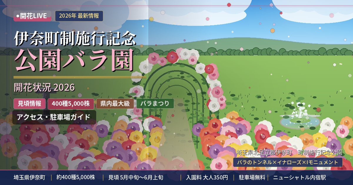 伊奈町制施行記念公園バラ園