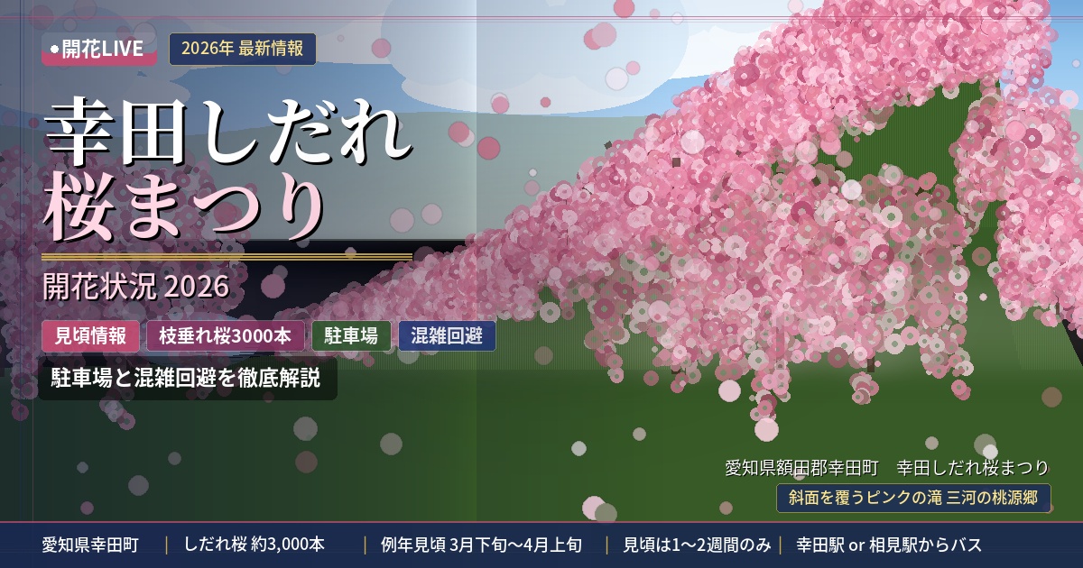 幸田しだれ桜の開花状況