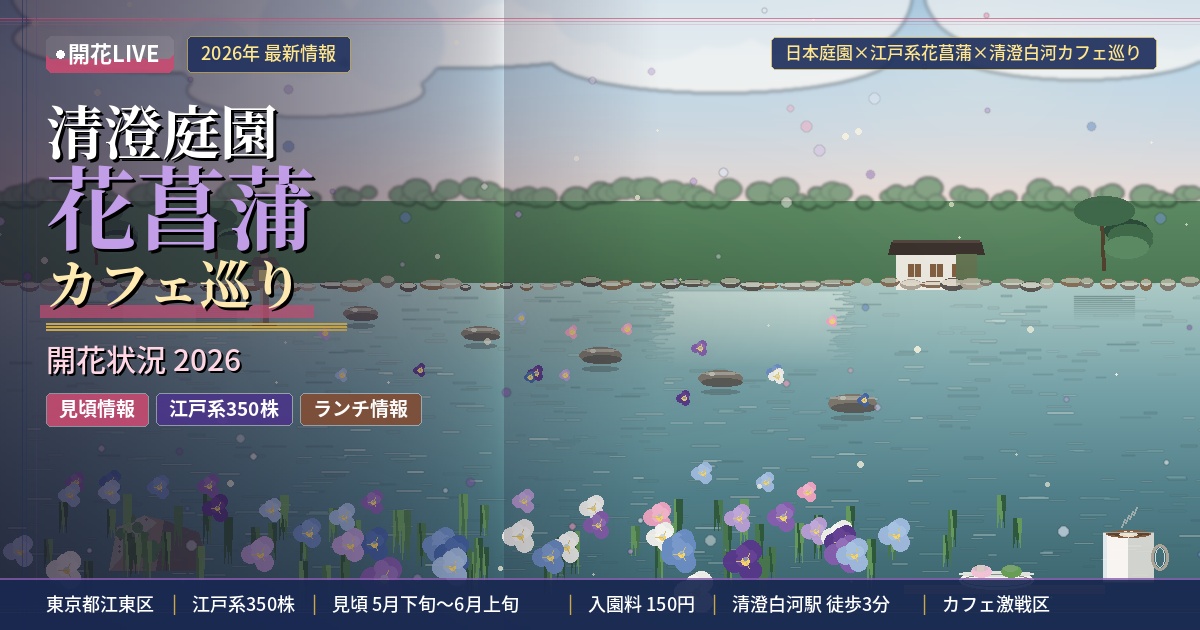 清澄庭園の花菖蒲