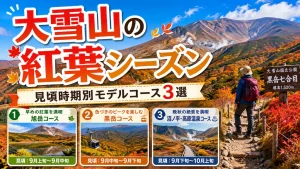 大雪山の紅葉シーズン