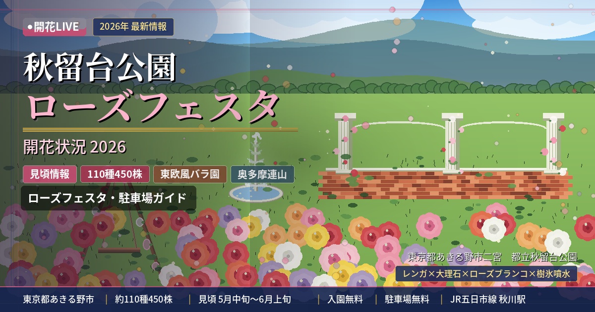 秋留台公園バラ園
