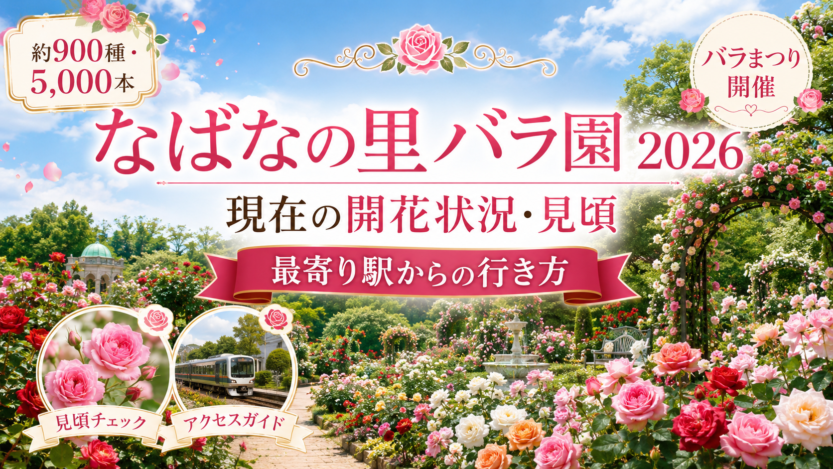 なばなの里バラ園