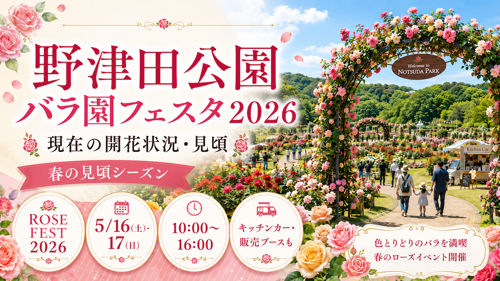 野津田公園のバラ園フェスタ