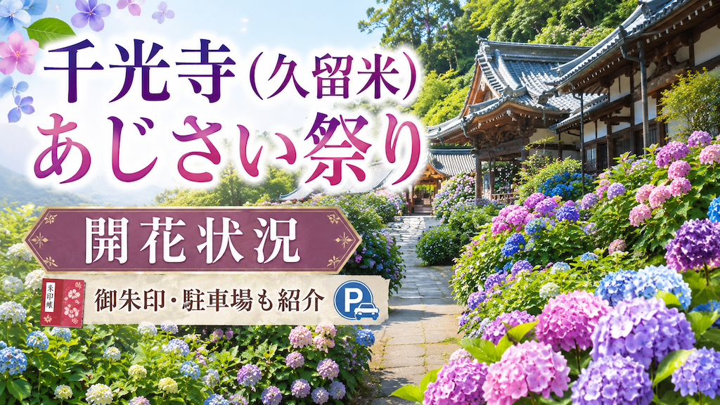 千光寺(久留米)あじさい祭り