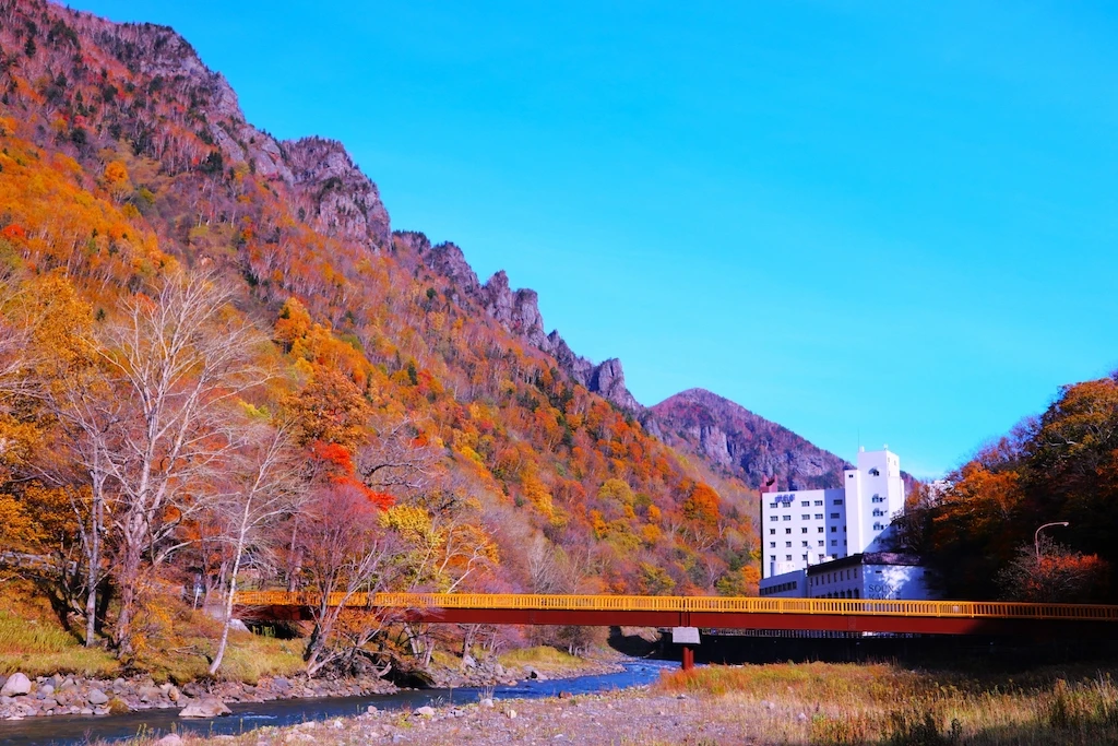 層雲峡の紅葉