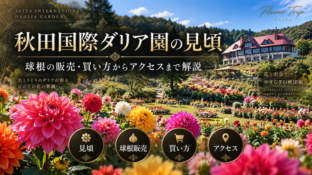 秋田国際ダリア園の見頃