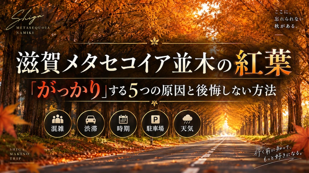 滋賀メタセコイア並木の紅葉